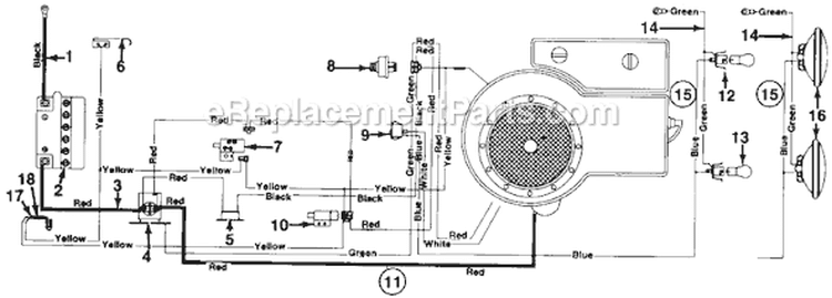 Page A Diagram and Parts List for 130-318D754 1990 MTD Lawn Tractor