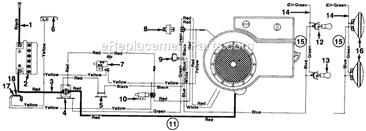 Page A Diagram and Parts List for 130-319D709 1990 MTD Lawn Tractor