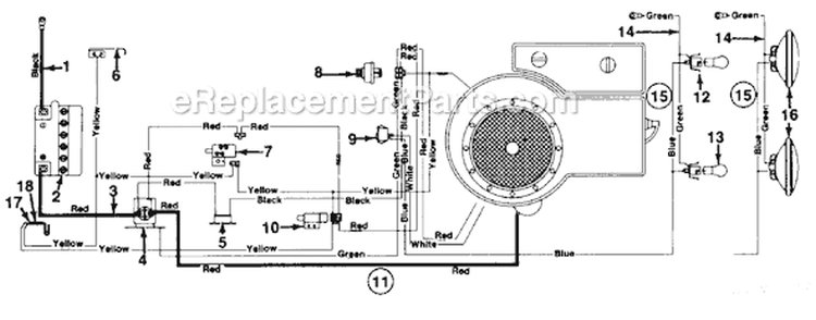 Page A Diagram and Parts List for 130-432-002 1990 MTD Lawn Tractor