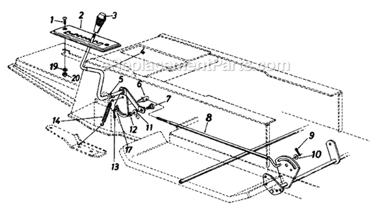 Page G Diagram and Parts List for 130684G 1990 MTD Lawn Tractor