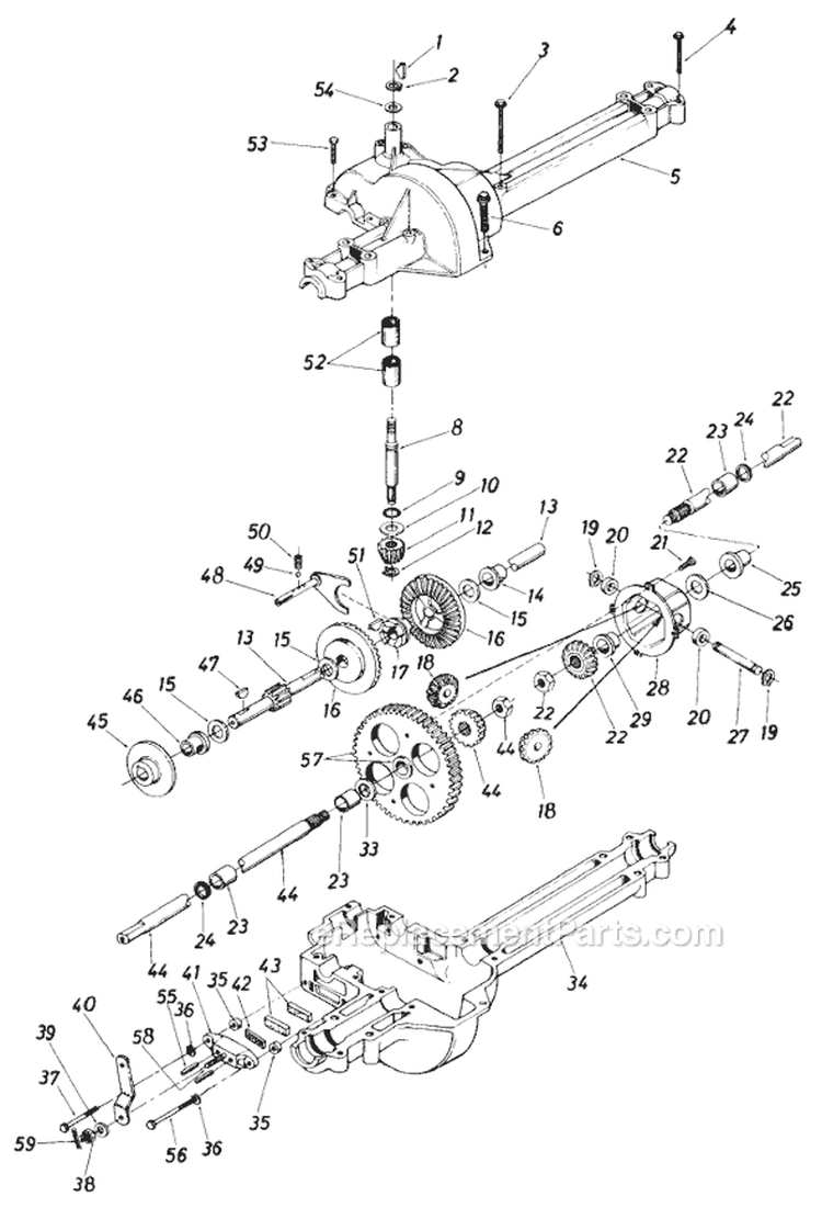 Page G Diagram and Parts List for 131-312D304 1991 MTD Lawn Tractor