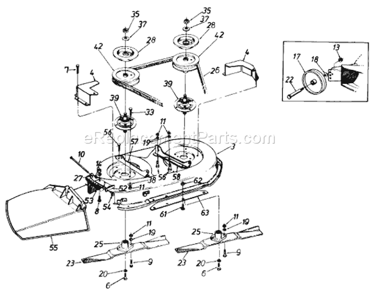 Page A Diagram and Parts List for 131-452F033 75527 -1991 MTD Lawn Tractor