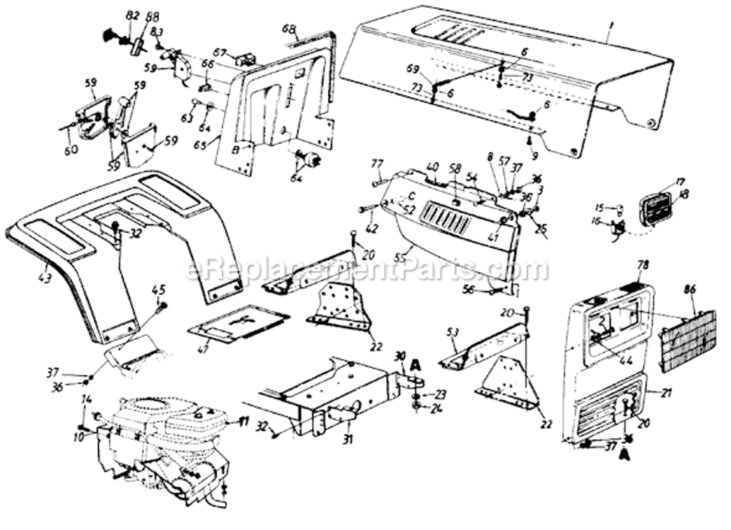 Page A Diagram and Parts List for 131-678-000 Style 8 1991 MTD Lawn Tractor