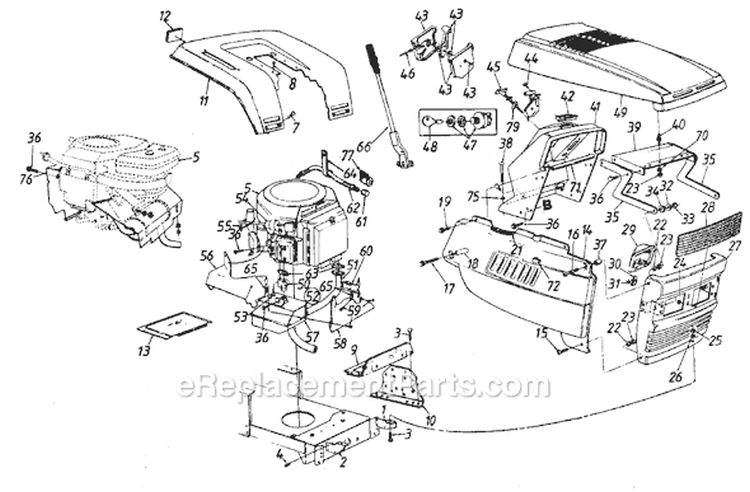 Page D Diagram and Parts List for 131-679G103 Twin Cylinder -1991 MTD Lawn Tractor
