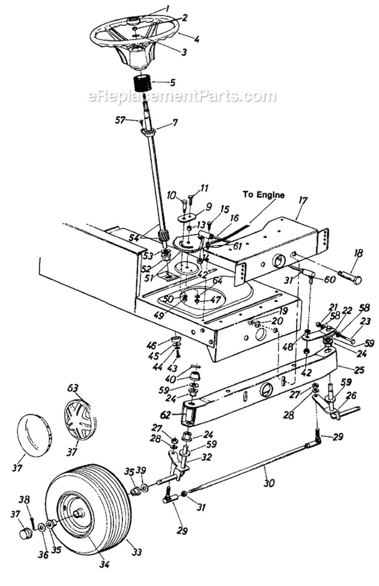 Page M Diagram and Parts List for 131-689G019 1991 MTD Lawn Tractor