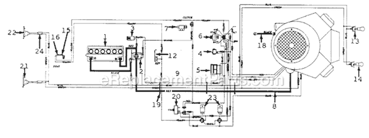 Page B Diagram and Parts List for 131-689G019 1991 MTD Lawn Tractor