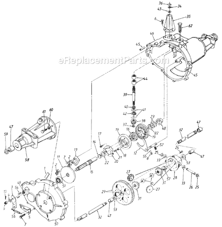 Page E Diagram and Parts List for 131-807H000 Deck H -1991 MTD Lawn Tractor