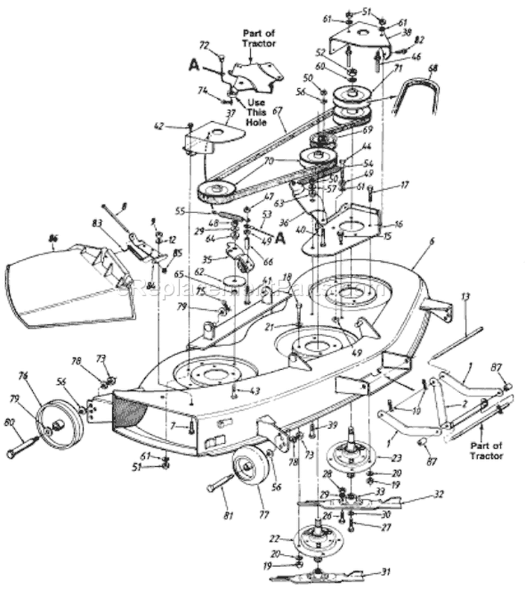 Page G Diagram and Parts List for 131-809H033 72771 -1991 MTD Lawn Tractor