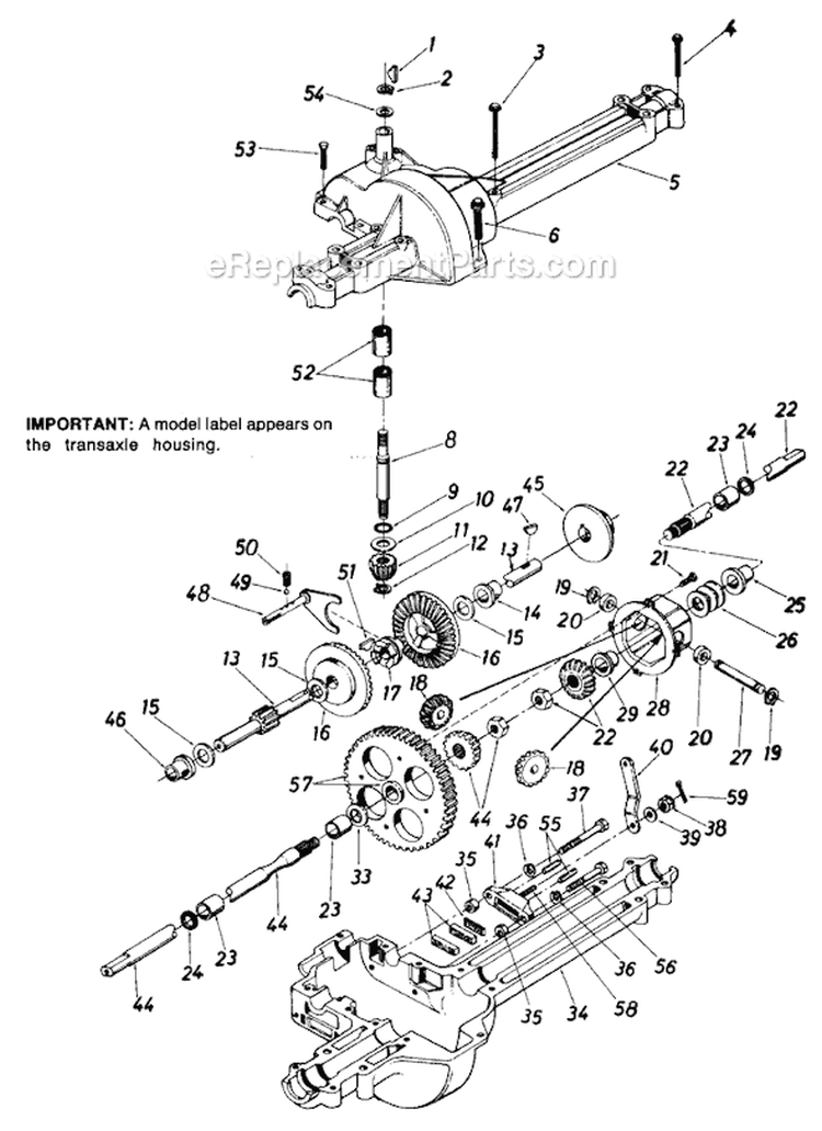 Page I Diagram and Parts List for 131659F 1991 MTD Lawn Tractor