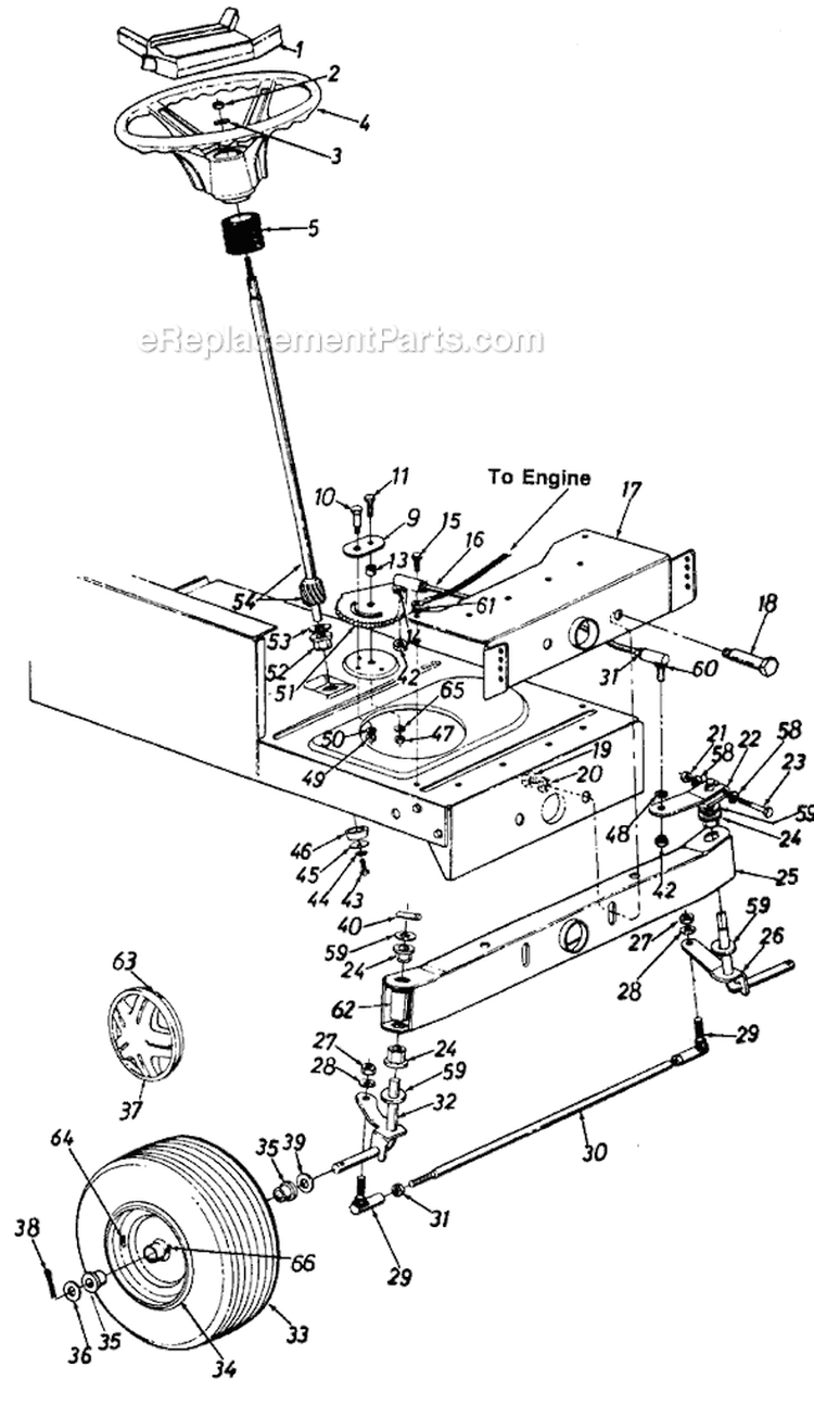 Page F Diagram and Parts List for 131704F 1991 MTD Lawn Tractor