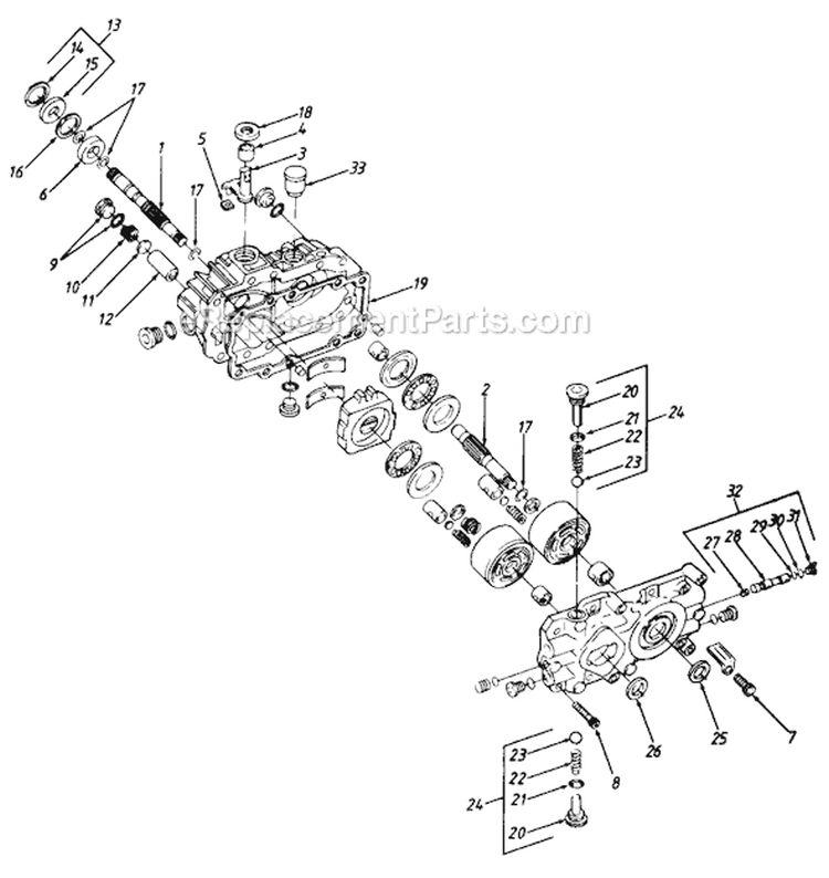 Page C Diagram and Parts List for 131734G 1991 MTD Lawn Tractor