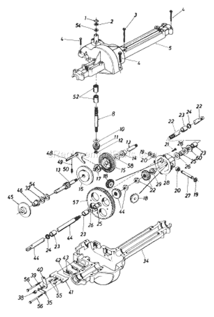 Page G Diagram and Parts List for 132-312D033 73527 -1992 MTD Lawn Tractor