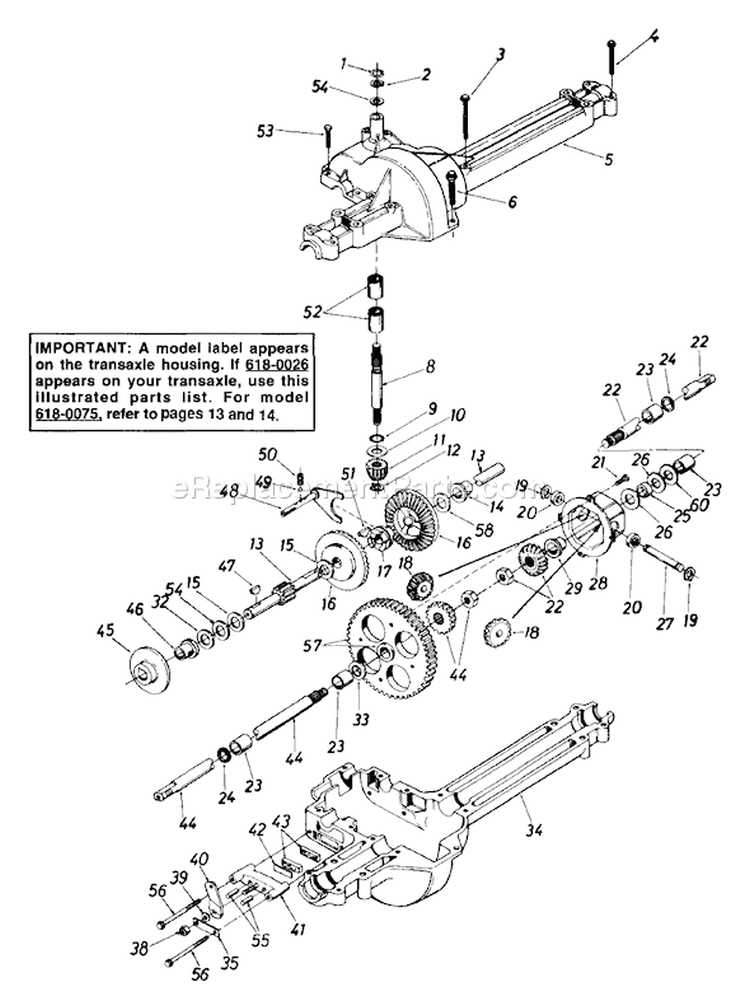 Page H Diagram and Parts List for 132-510B192 1992 MTD Lawn Tractor