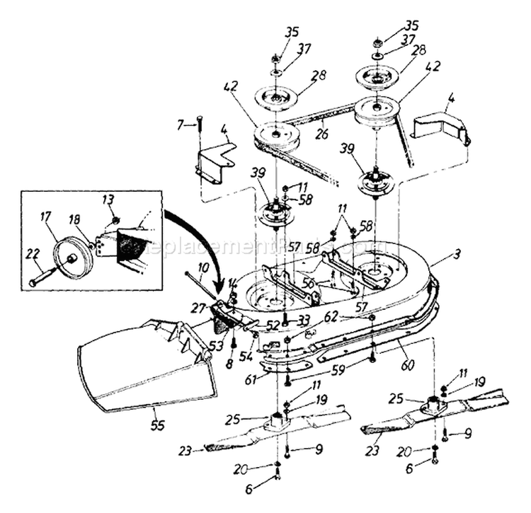 Page A Diagram and Parts List for 132-650G192 1992 MTD Lawn Tractor