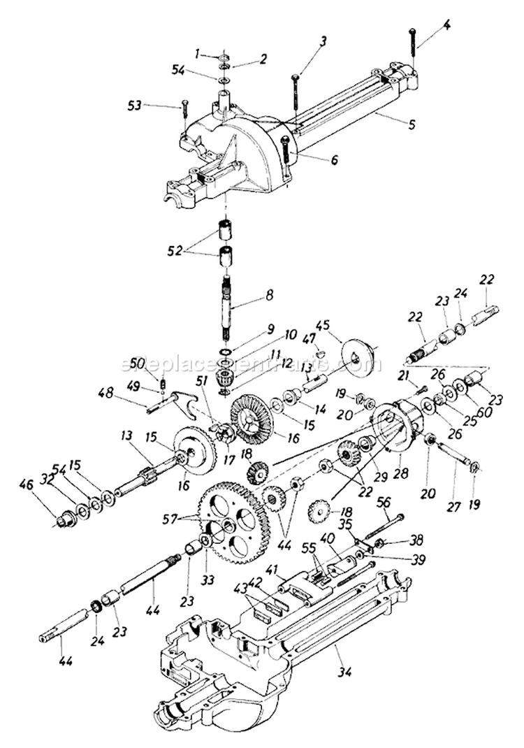 Page G Diagram and Parts List for 132-659G000 1992 MTD Lawn Tractor