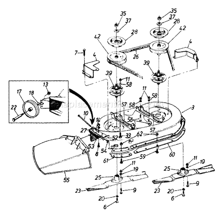 Page B Diagram and Parts List for 132-730-000 Style 0 -1992 MTD Lawn Tractor