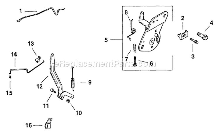 Page J Diagram and Parts List for 1332G 55AD210Q195 - 2000 MTD Lawn Mower