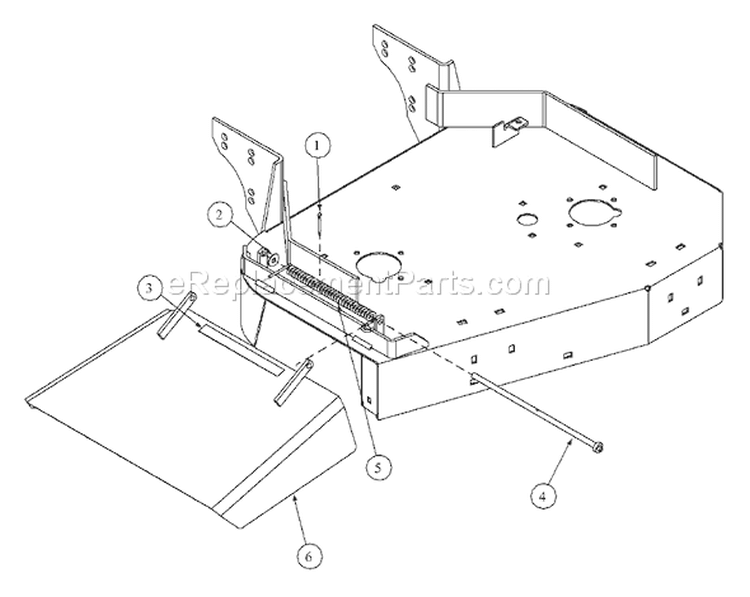 Page B Diagram and Parts List for 1332G 55AD210Q195 - 2001 MTD Lawn Mower