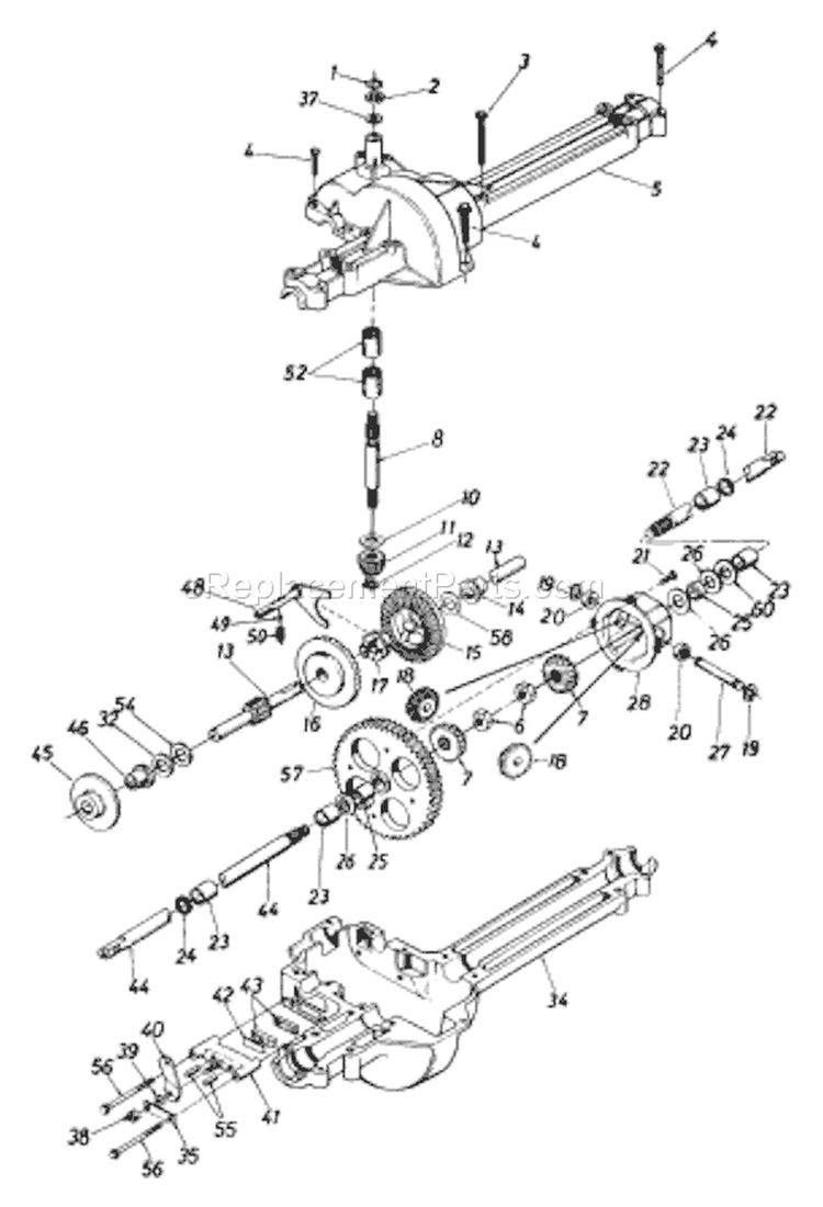 Page G Diagram and Parts List for 133B560B033 75526 -1993 MTD Lawn Tractor