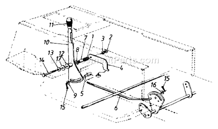Page H Diagram and Parts List for 133I660F000 1993 MTD Lawn Tractor