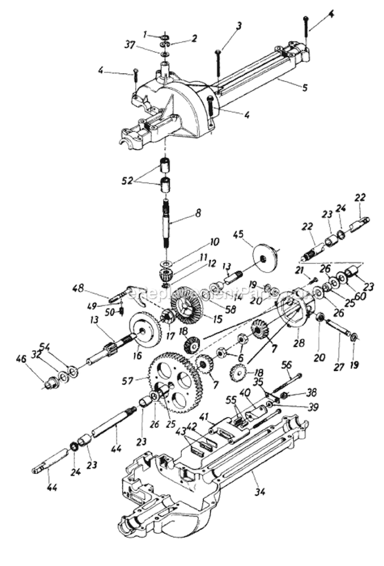 Page J Diagram and Parts List for 133K679G371 1993 MTD Lawn Tractor