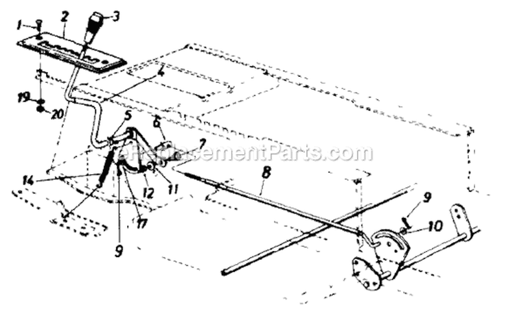 Page H Diagram and Parts List for 133K679G371 1993 MTD Lawn Tractor