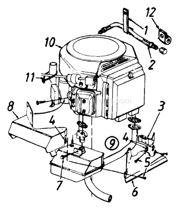 Page K Diagram and Parts List for 133L679G192 1993 MTD Lawn Tractor