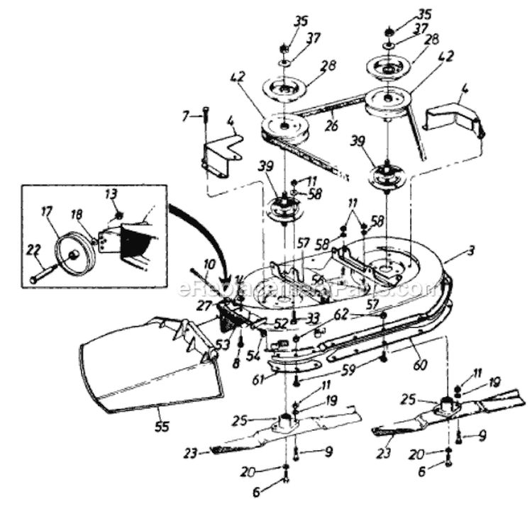 Page A Diagram and Parts List for 133P670G129 1993 MTD Lawn Tractor