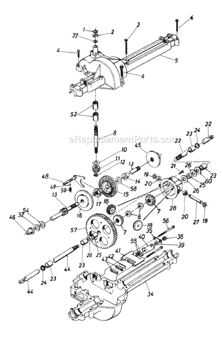 Page J Diagram and Parts List for 133P679H026 1993 MTD Lawn Tractor