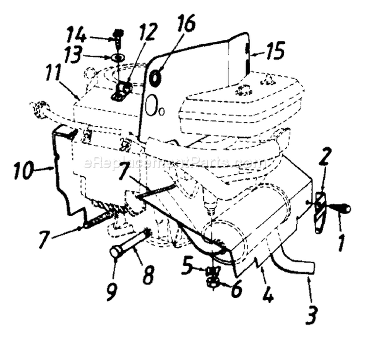 Page D Diagram and Parts List for 133P670G000 1993 MTD Lawn Tractor