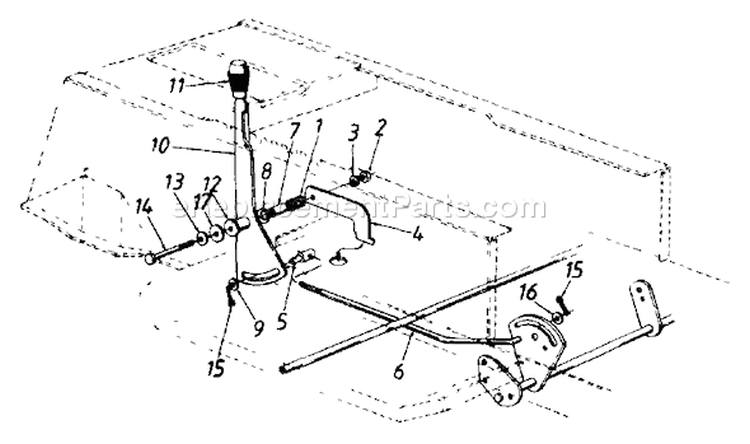 Page H Diagram and Parts List for 133M660G013 99686 -1993 MTD Lawn Tractor