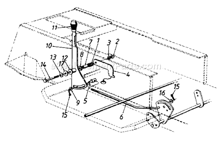 Page H Diagram and Parts List for 134G660G302 1994 MTD Lawn Tractor
