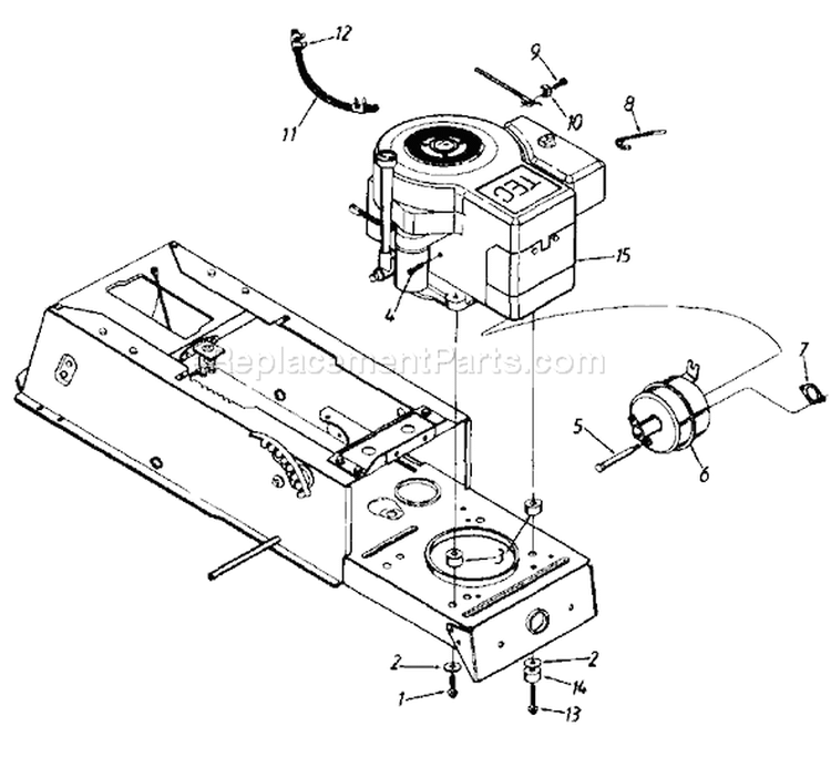 Page E Diagram and Parts List for 134G670G147 1994 MTD Lawn Tractor