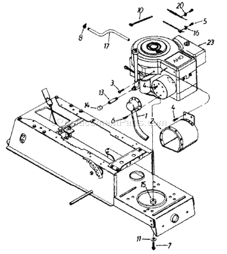 Page D Diagram and Parts List for 134M673G033 1994 MTD Lawn Tractor
