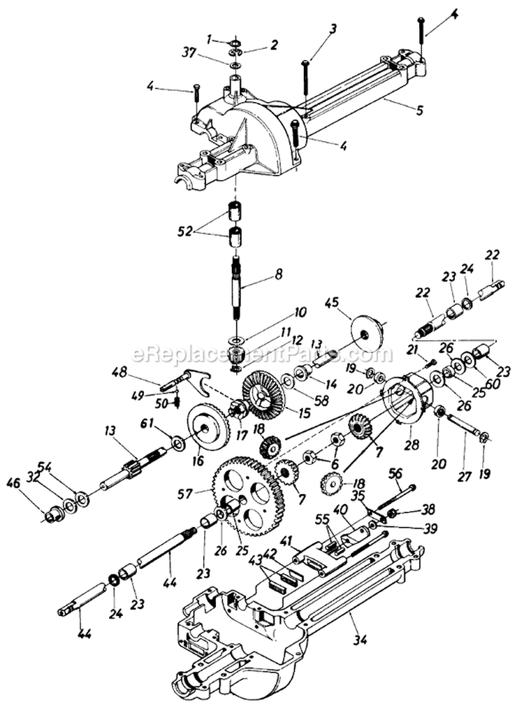 Page J Diagram and Parts List for 134M679G713 1994 MTD Lawn Tractor