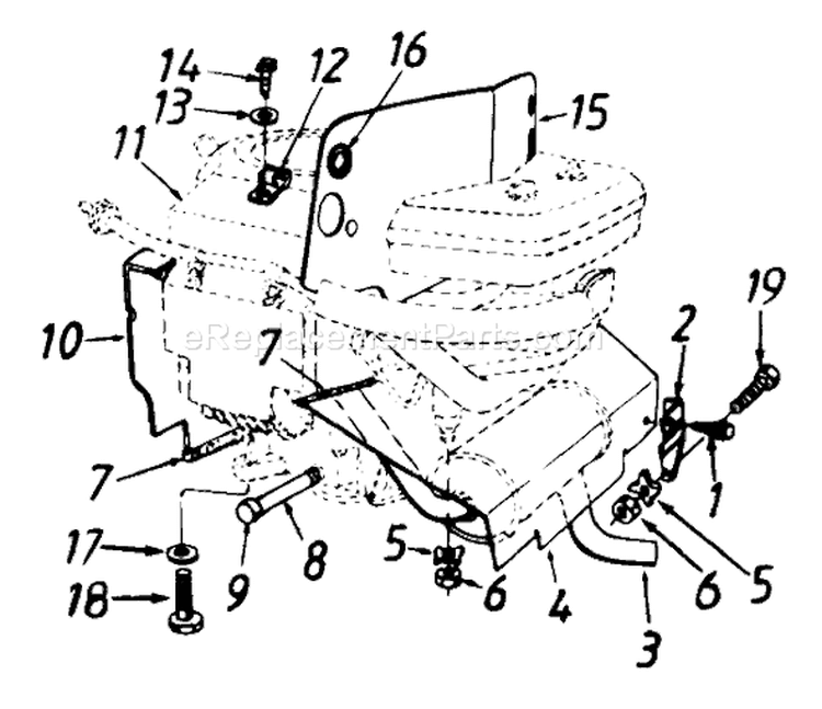 Page E Diagram and Parts List for 134P679H033 1994 MTD Lawn Tractor