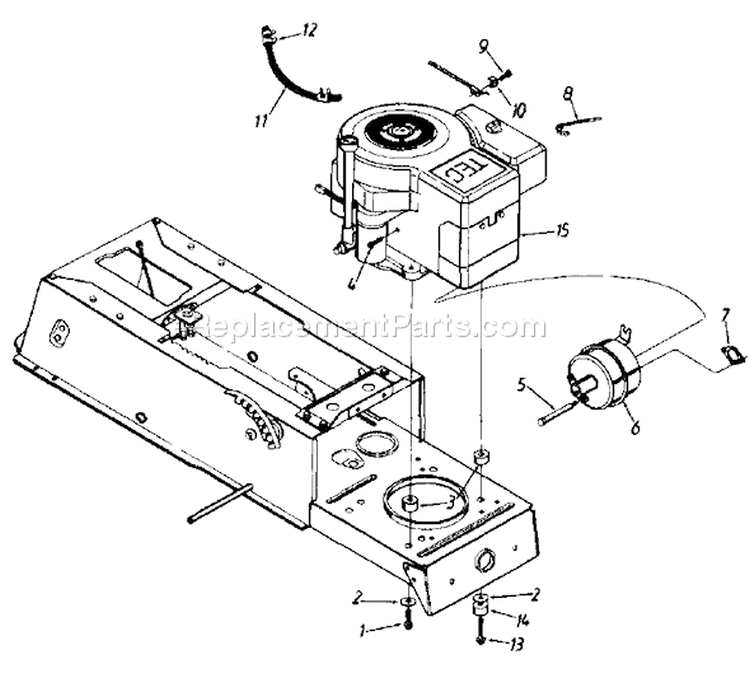 Page H Diagram and Parts List for 134Q677G141 1994 MTD Lawn Tractor