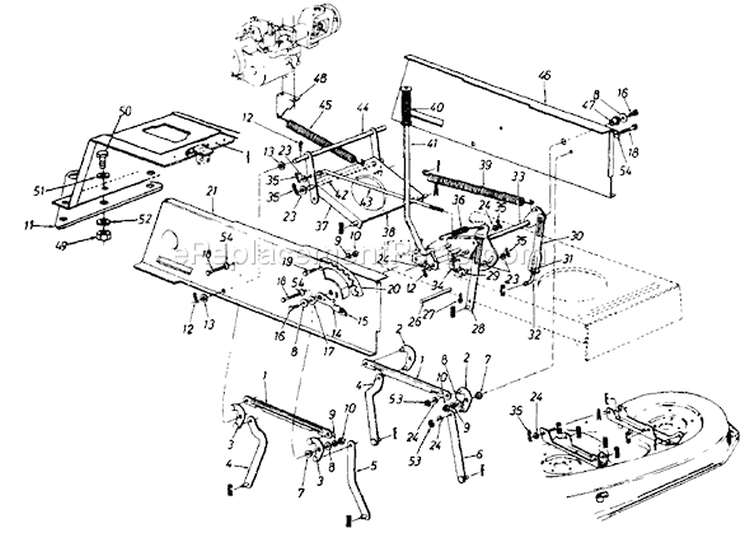 Page C Diagram and Parts List for 134R619G000 1994 MTD Lawn Tractor