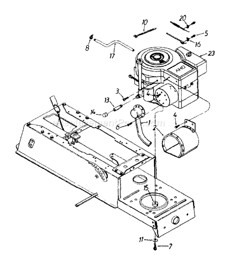 Page D Diagram and Parts List for 134M690G000 1994 MTD Lawn Tractor