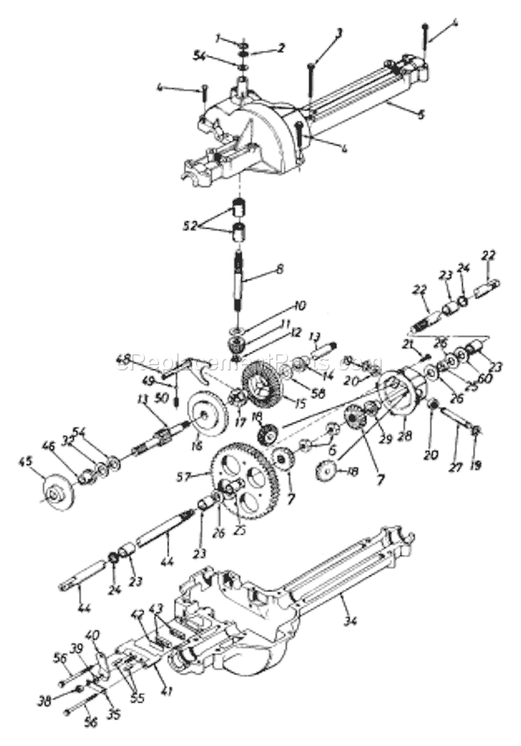 Page F Diagram and Parts List for 134Y450F033 1994 MTD Lawn Tractor