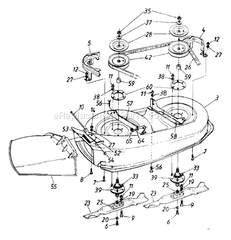 Page A Diagram and Parts List for 134Y472F000 1994 MTD Lawn Tractor