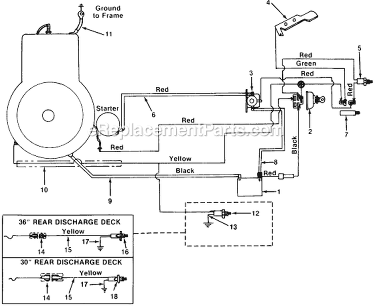 Page A Diagram and Parts List for 135-504-120 1985 MTD Lawn Tractor