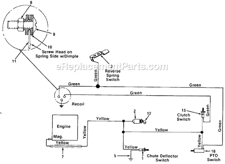 Page A Diagram and Parts List for 135-512-706 1985 MTD Lawn Tractor