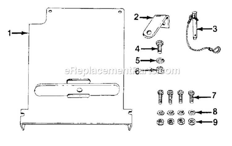 Page B Diagram and Parts List for 135-529-704 1985 MTD Lawn Tractor