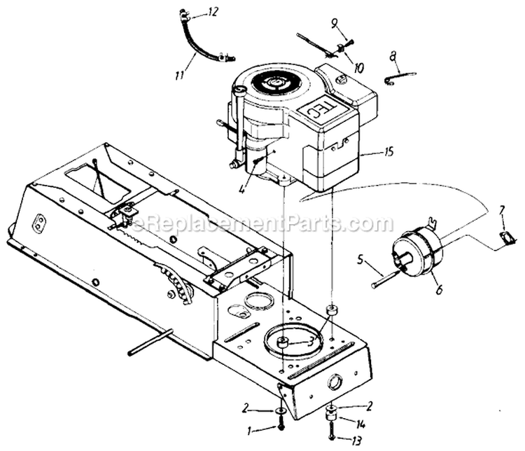 Page K Diagram and Parts List for 135-600-002 1995 MTD Lawn Tractor