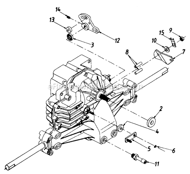 Page O Diagram and Parts List for 135-600-002 1995 MTD Lawn Tractor