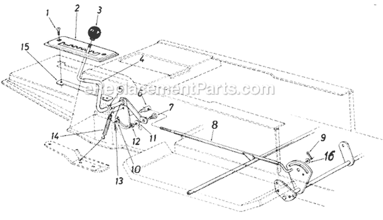 Page J Diagram and Parts List for 135-668-929 1985 MTD Lawn Tractor