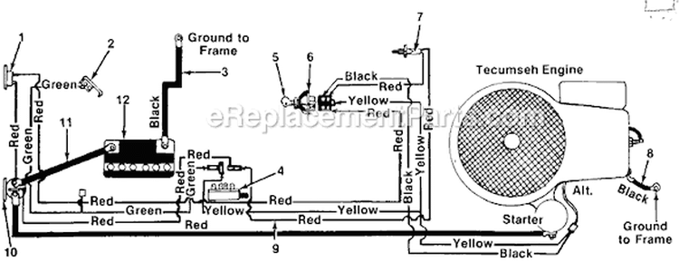 Page F Diagram and Parts List for 135-668-929 1985 MTD Lawn Tractor