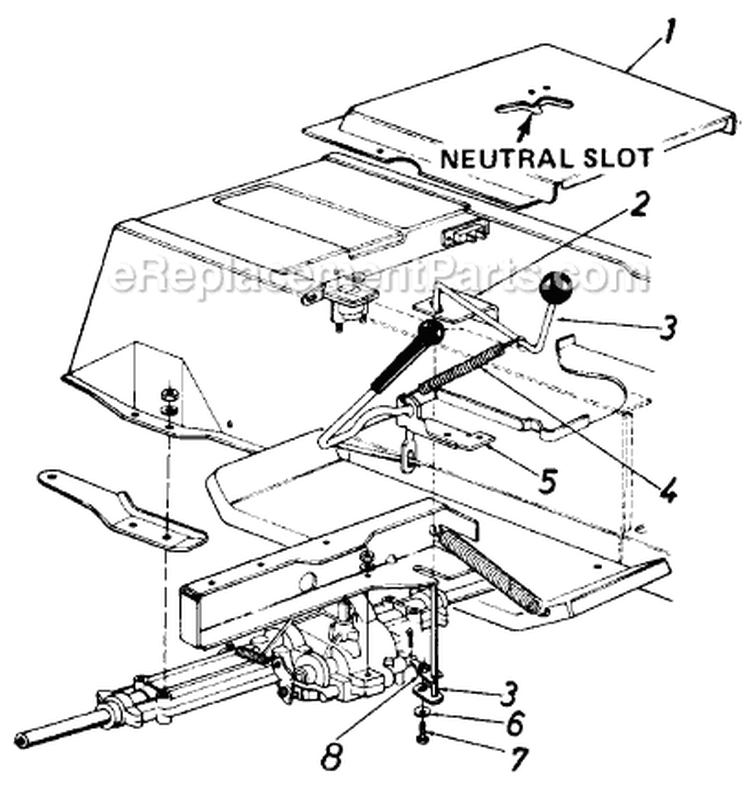 Page B Diagram and Parts List for 135-669-022 1985 MTD Lawn Tractor