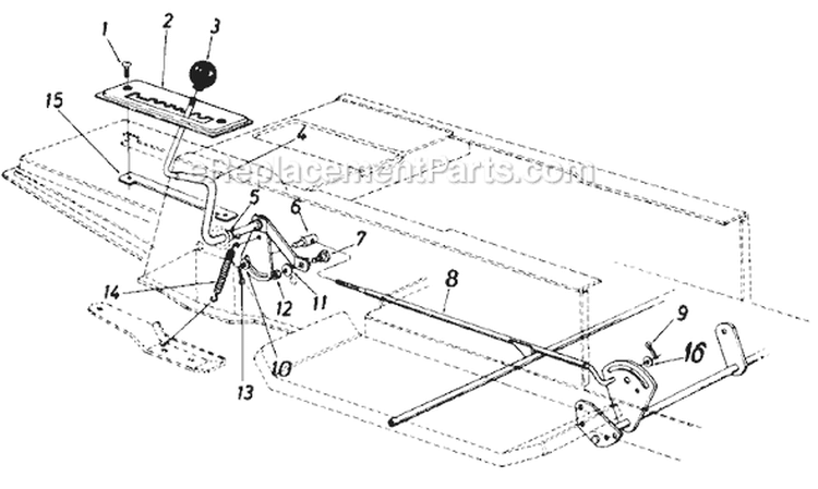 Page H Diagram and Parts List for 135-669-022 1985 MTD Lawn Tractor